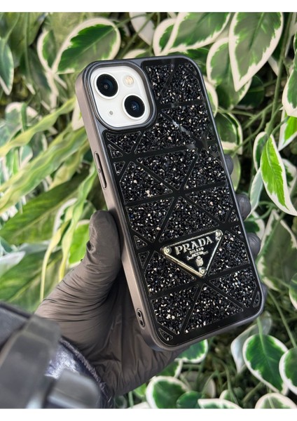 IPHONE 13 / 14 Uyumlu Aynalı Lüx Taşlı Kılıf