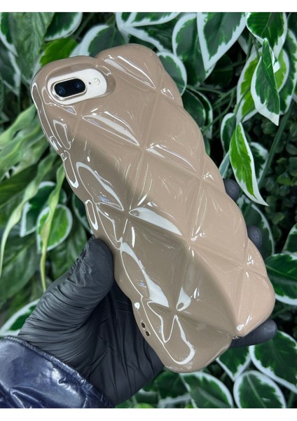 IPHONE 7 Plus / 8 Plus Baklava Dilimli Hafif Simli Kılıf