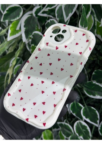 IPHONE 15 Plus / 14 Plus Uyumlu Mini Kalp Baskılı Desenli Silikon Kılıf fiyatları