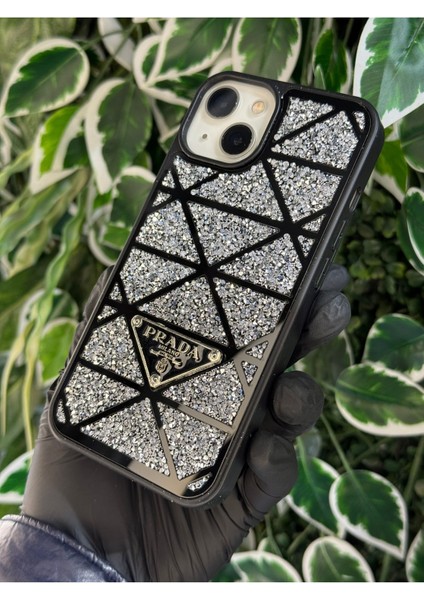 IPHONE 13 / 14 Uyumlu Aynalı Lüx Taşlı Kılıf