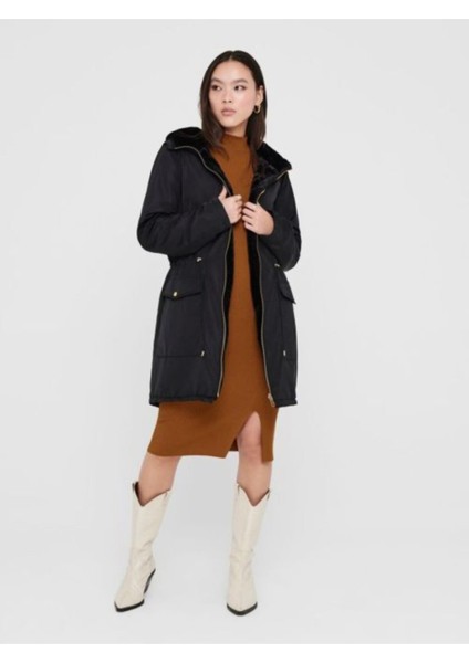 Kadın Çift Taraflı Mont Kürklü Parka - 15208727 modelleri