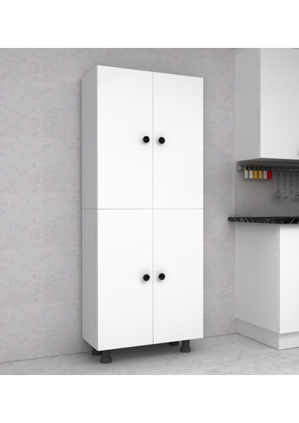 4 Raflı Çok Amaçlı Dolap Banyo/mutfak Dolabı En:70 cm YÜKSEKLIK:172 cm Derinlik:32 cm %100 Mdf