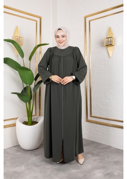Ön ve Arka Robalı Ferace - Siyah / F0142 modelleri