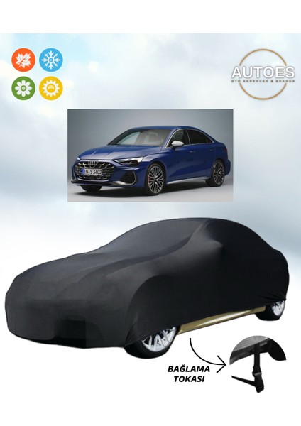 Audı S3 Sedan Araba Brandası Oto Branda Alt Bağlantı Tokalı Siyah