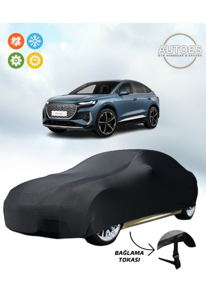 Audı Q4 E-Tron Araba Brandası Oto Branda Alt Bağlantı Tokalı Siyah