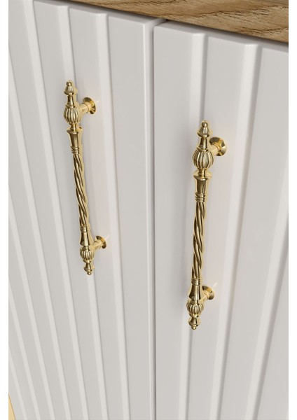 Lyra Metal Kulp Çok Amaçlı Dolap Mutfak Balkon Kiler Banyo Ayakkabılık Dolabı Ekru Ceviz fiyatları