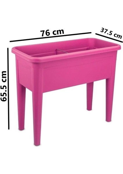SO-AB03 Dekoratif Ayaklı Bahçe Yetiştirme Saksı 60 Litre No 3