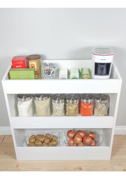 Floransa Bebek - Çocuk Odası Çok Amaçlı Bölmeli Oyuncak Dolap, Kitaplık, Mutfak Dolabı fırsatları