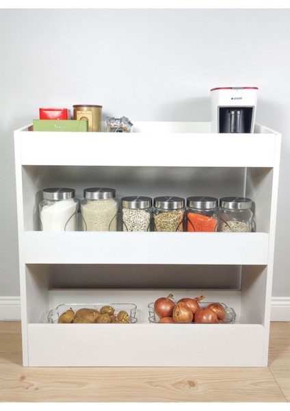 Floransa Bebek - Çocuk Odası Çok Amaçlı Bölmeli Oyuncak Dolap, Kitaplık, Mutfak Dolabı indirimleri