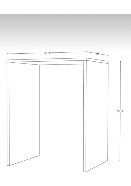 Çamaşır Kurutma Makinası Alt Dolabı Beyaz Mdf’lam