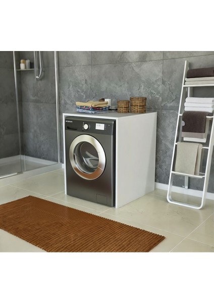 Çamaşır Kurutma Makinası Alt Dolabı Beyaz Mdf’lam