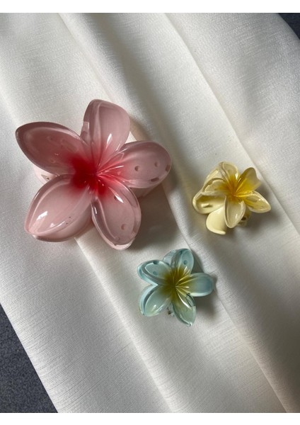 Lotus Toka 3 Lü Mandal toka seti Model rengi Nar Çiçeği-Sarı-Su Yeşili