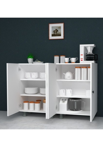 Çok Amaçlı Dolap Mutfak Kiler Dolabı 120 cm modelleri