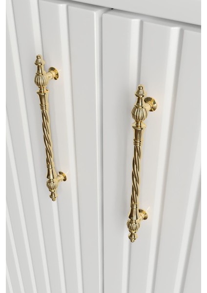 Lyra Metal Kulp Çok Amaçlı Dolap Mutfak Balkon Kiler Banyo Ayakkabılık Dolabı Beyaz Gold fiyatları