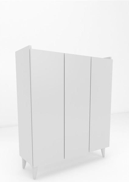 Iliana 3 Kapaklı 4 Raflı Çok Amaçlı Dolap, Banyo Dolabı, Mutfak Dolabı Rivoli indirimleri