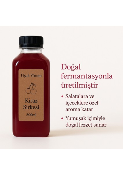 Ev Yapımı Kiraz Sirkesi 500 ml