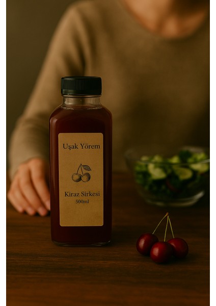 Ev Yapımı Kiraz Sirkesi 500 ml