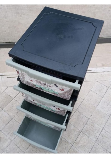 Büyük Boy 4 Çekmeceli Tekerlekli Komidin Maskeli Çizgi Film Seri Yükseklik 93CM 43X38 Demonte Raf fırsatları