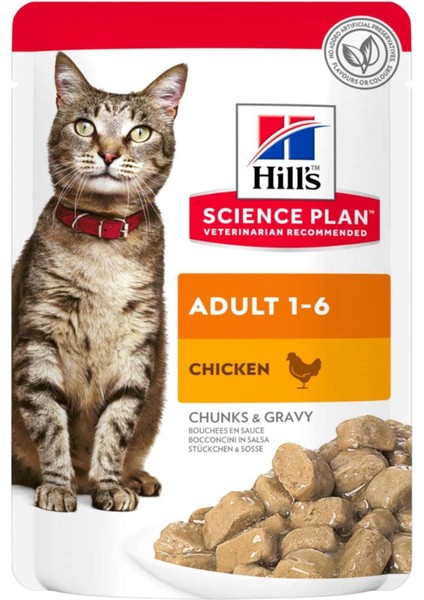 Pouch Tavuklu Yetişkin Kedi Konservesi 85GR - 6 Adet