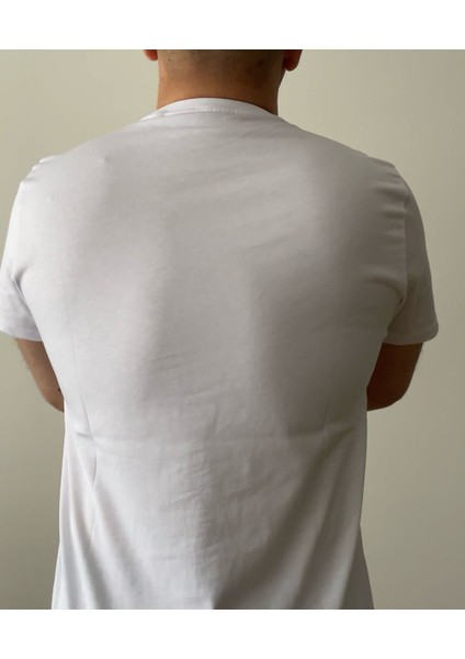 Siyah Erkek T-Shirt Bisiklet Yaka, Premium Kumaş, Minimalist Stil