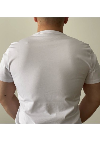 Siyah Erkek T-Shirt Bisiklet Yaka, Premium Kumaş, Minimalist Stil