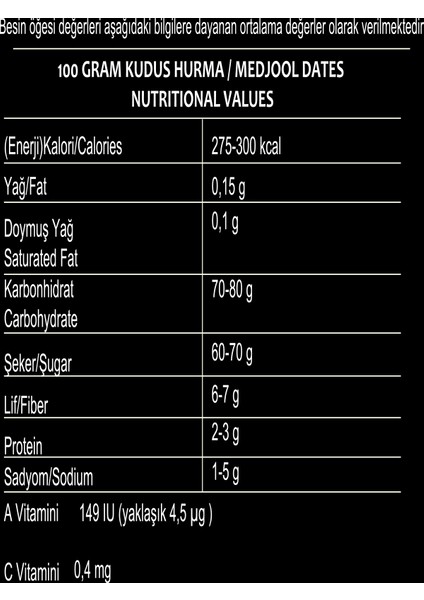 Hurma Tozu Kudus 300 gr modelleri