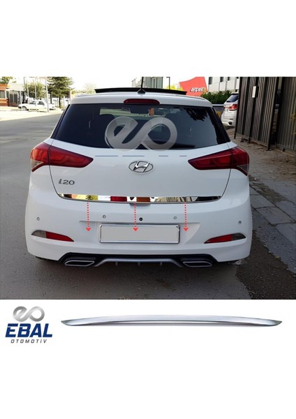 Hyundai I20 Krom Bagaj Alt Çıtası 2014-2019 P. Çelik