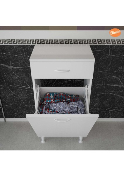 Çok Amaçlı Dolap Sepetli Kirli Çamaşır Dolabı Raflı Mutfak Dolabı Banyo Dolabı fırsatları