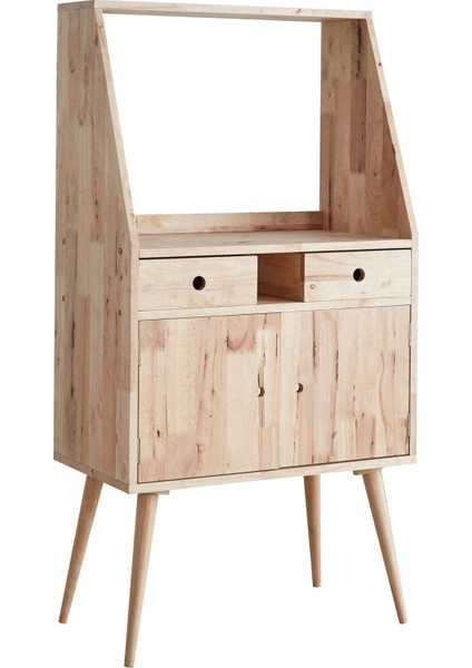 Natural Signature By Macco - Çok Amaçlı Mutfak Dolabı / Kahve Köşesi Dolabı (Masif Kauçuk Ağacı) fiyatları