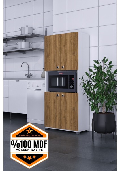 Rafineri Umay Çok Amaçlı Dolap Kapaklı Ayaklı Mikrodalga Fırın Kullanılbilir