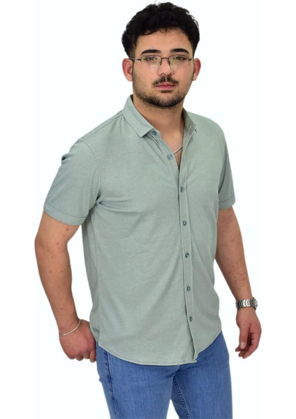 Erkek Gömlek Yaka Düğmeli Merserize Tişört 4680 BGL-ST04531 modelleri