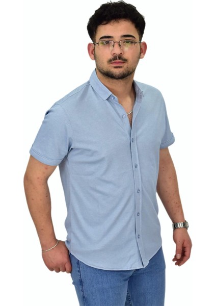 Erkek Gömlek Yaka Düğmeli Merserize Tişört 4680 BGL-ST04531