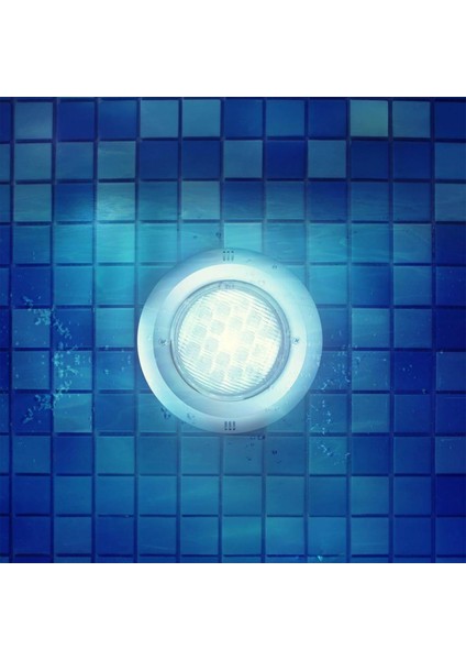 Mini Havuz Sıva Üstü LED Aydınlatma Ampülü Lamba Mor A-1209 8W 12V IP68