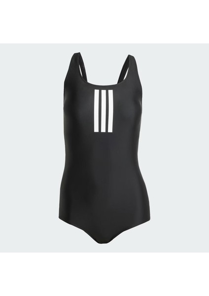 padded 3-stripes closed-back kadın mayo