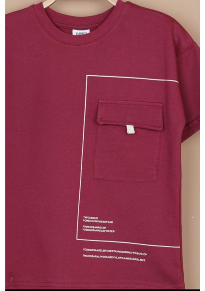 Bisiklet Yaka Önü Cep Detaylı Erkek Çocuk T-Shirt fiyatları