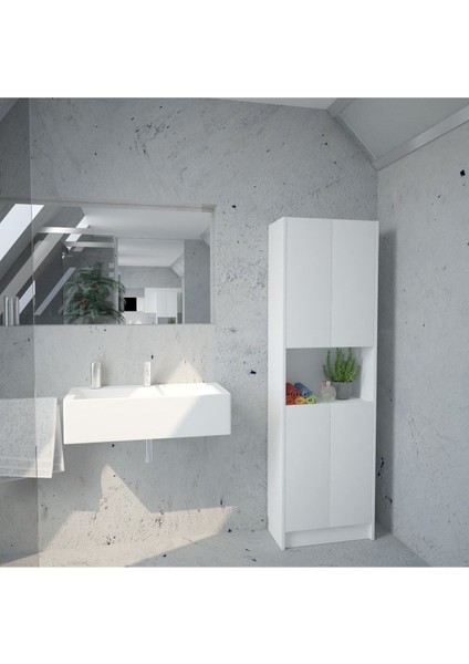 Çok Amaçlı 4 Kapaklı Mutfak Banyo Dolabı CAD56