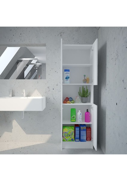 Çok Amaçlı 4 Kapaklı Mutfak Banyo Dolabı CAD56
