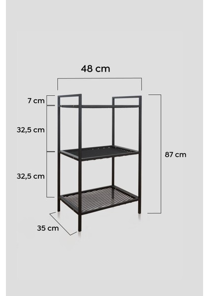 Metal Mutfak Malzeme Dolabı Metal Organizer Dekoratif Çok Amaçlı Metal Raf modelleri