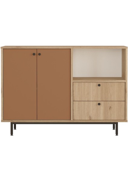 Royce Serisi Kahve Köşesi Çok Amaçlı Dolap Mutfak Dolabı Sepet-Kiremit Re2-Sk fırsatları