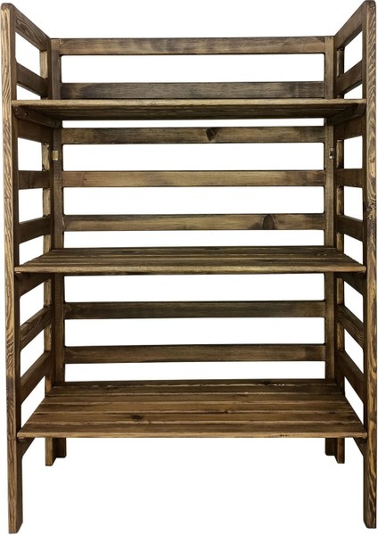 Doğal Ahşap Banyo Düzenleyici Organizer Havlu Dolabı A-70-1