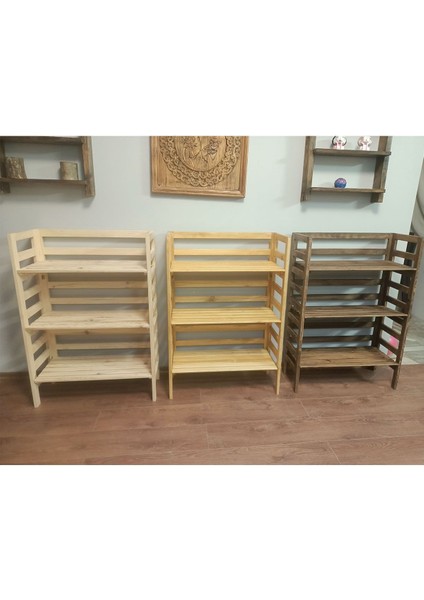 Doğal Ahşap Banyo Düzenleyici Organizer Havlu Dolabı A-70-1 fiyatları