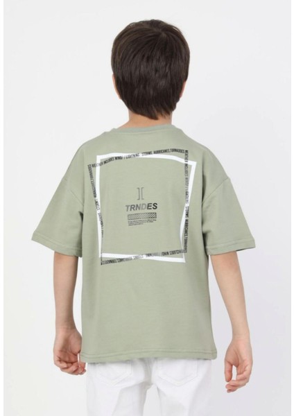 Erkek Çocuk Yeşil Renk Kısa Kollu T-Shirt fiyatları