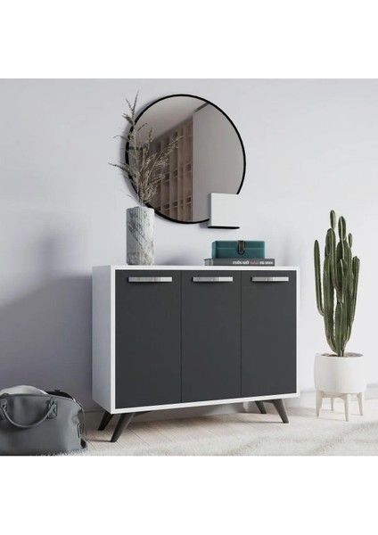 Ifa Çok Amaçlı Dolap Beyaz-Antrasit fiyatları