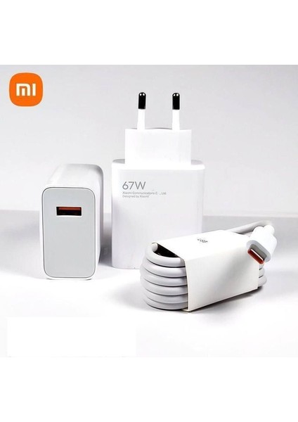 Xiaomi Mi Note 12 Pro 13 Pro Plus Uyumlu 67W Turbo Hızlı Şarj Cihazı Aleti Set 6A Myd 12-Eh