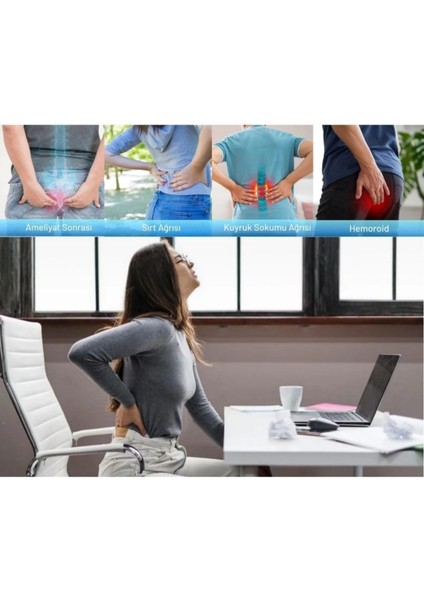 Ortopedik Oturma Simidi –| Ev, Ofis ve Araç Kullanımına Uygun Ergonomik Yastık