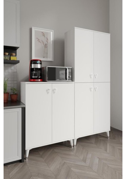 Simple SP6190 Çok Amaçlı Dolap 6 Kapaklı Mutfak Dolabı Balkon Dolabı Kiler Banyo Dolabı Ayakkabıl fiyatları