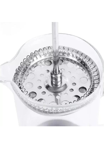 Home Metal Saplı Borosilikat French Press, Termisil Süzgeçli Demlik, Bitki Çayı, Kahve ve Ada Çayı Için Ideal, Dayanıklı ve Şık Tasarım (600 Ml)
