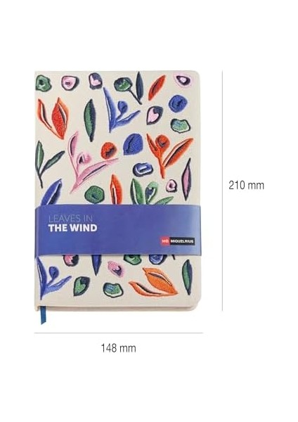 Defter Mr A5 Kabartma Yaprak Desen