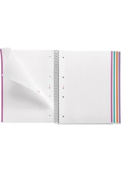 Defter Mr 100 Sayfa Kareli Spiralli