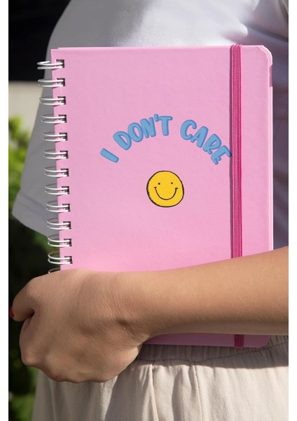 Menashop Metrashop Color Tarihsiz Çizgili Defter Gülümse A5